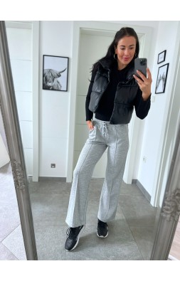 Šedé široké kalhoty Sia 