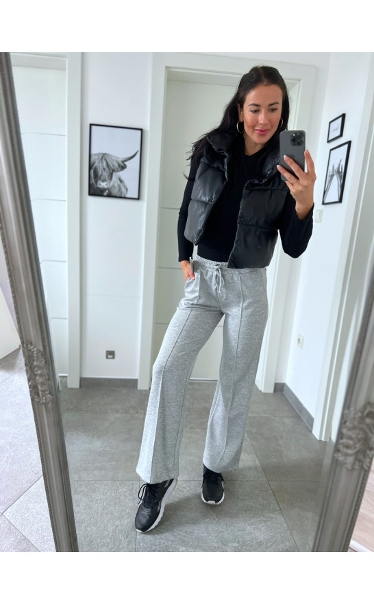 Šedé široké kalhoty Sia 