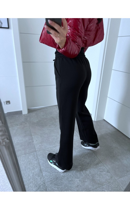 Černé široké kalhoty Sia 