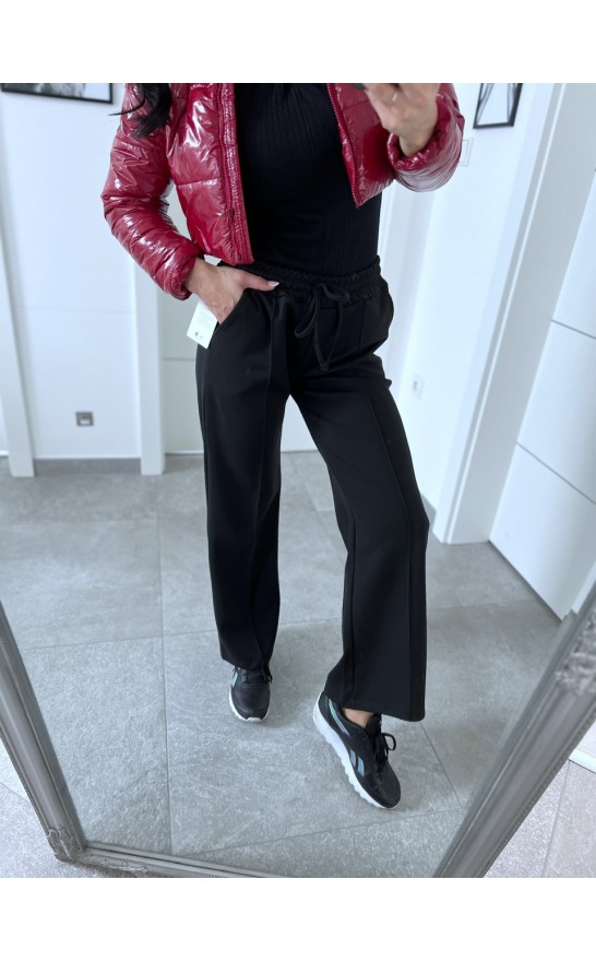 Černé široké kalhoty Sia 