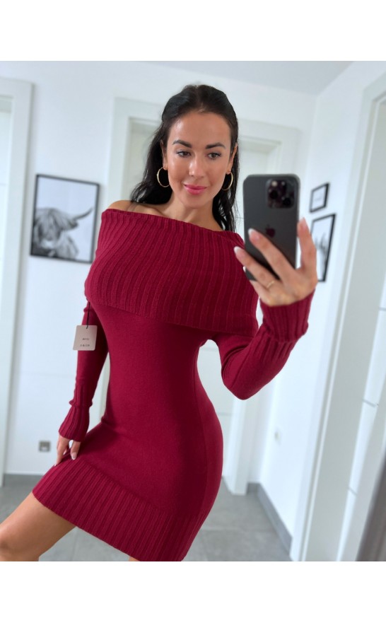 Vínové šaty Malia 