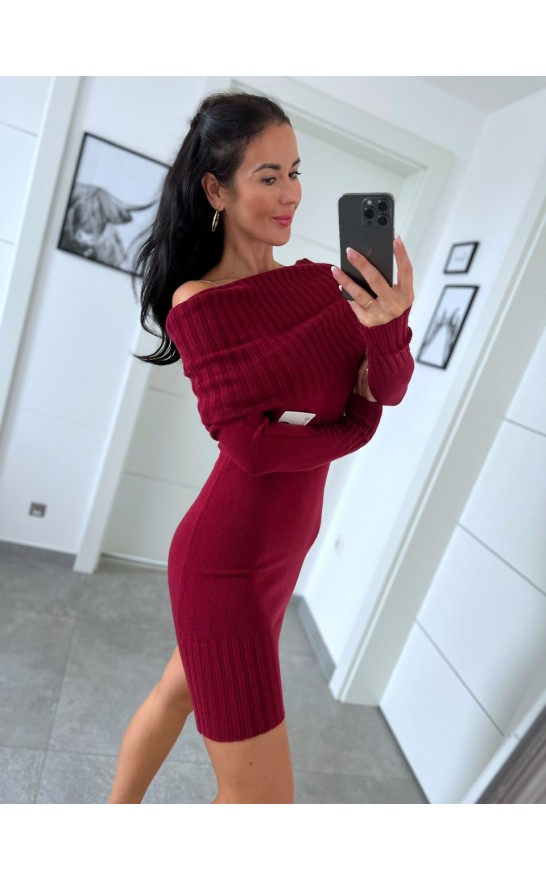 Vínové šaty Malia 