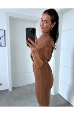 Camel šaty Mosa 