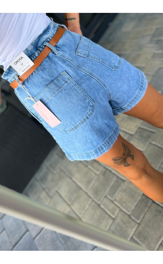 Džínové šortky Cervino + pásek vel M a L 