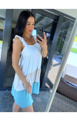 Šaty color-mint barva 