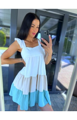 Šaty color-mint barva 