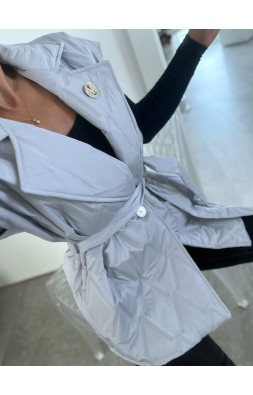 Šedá prošívaná vesta S/M Šedá prošívaná vesta S/M