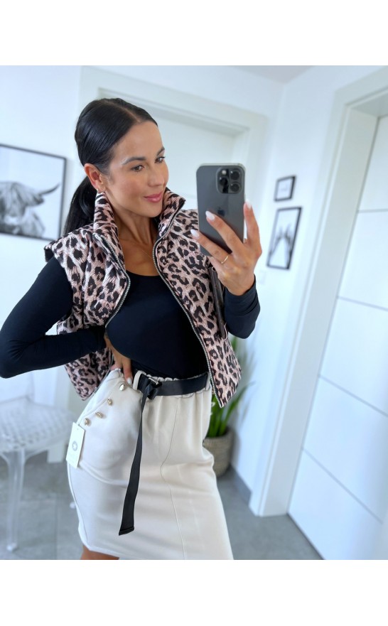 Krémová sukně pouzdrová S/M