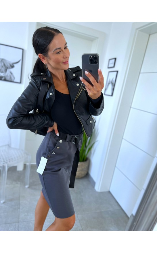 Šedá pouzdrová sukně S/M