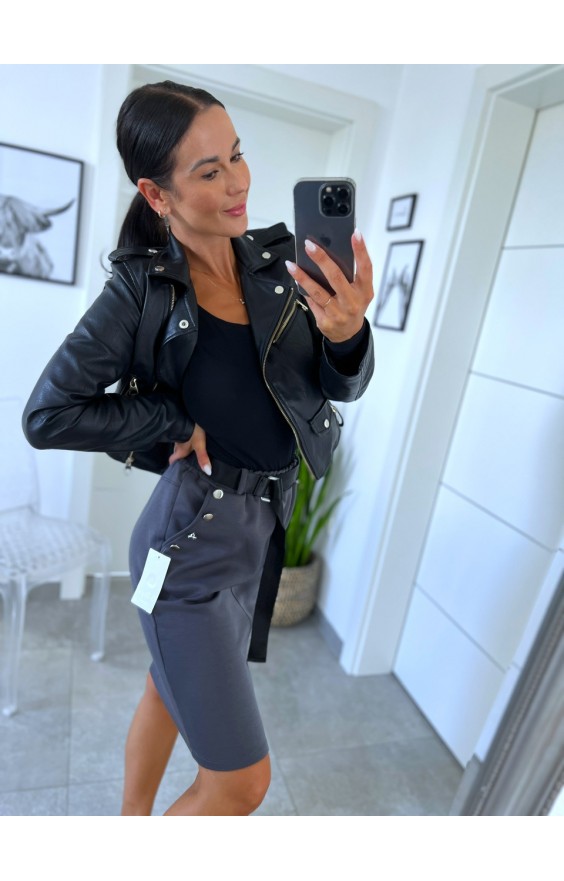 Šedá pouzdrová sukně S/M