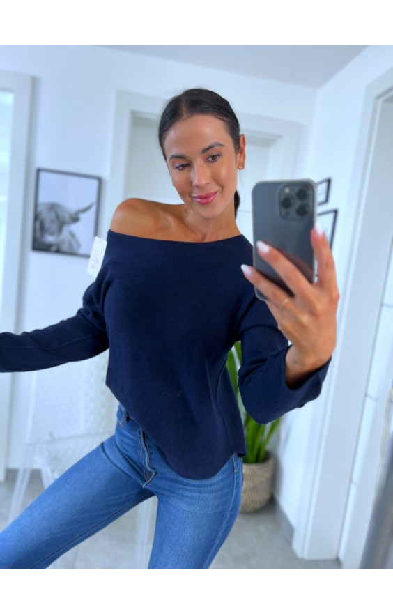 Tmavě modrý svetr Good 