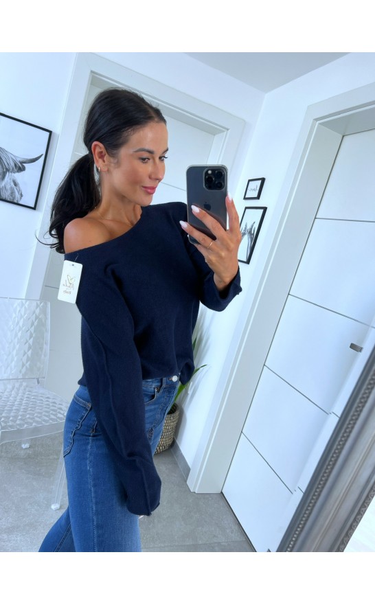 Tmavě modrý svetr Good 