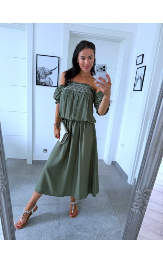 Khaki šaty Katy 
