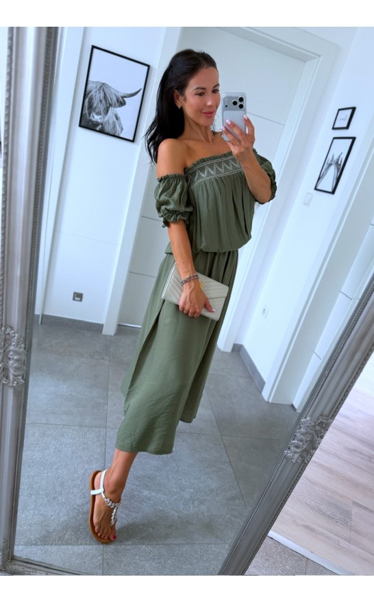 Khaki šaty Katy 