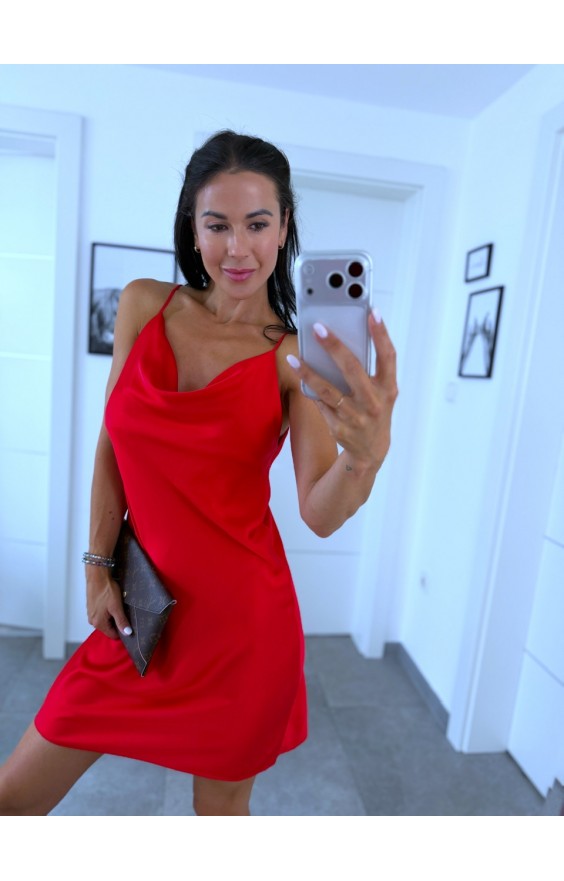Rudé šaty Sandra 