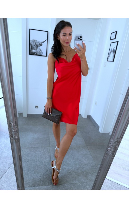 Rudé šaty Sandra 