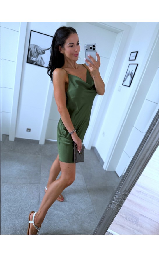 Khaki šaty Sandra 
