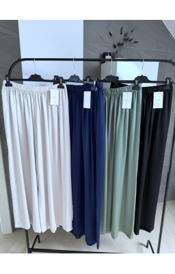 Krémové široké kalhoty Luxury 