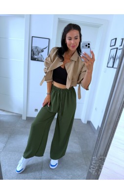 Khaki kalhoty Mia 