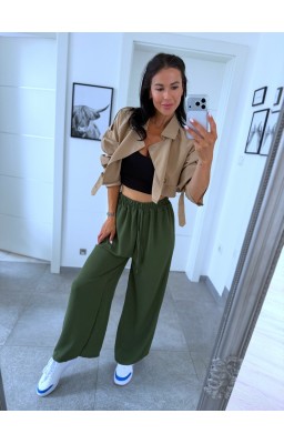 Khaki kalhoty Mia 
