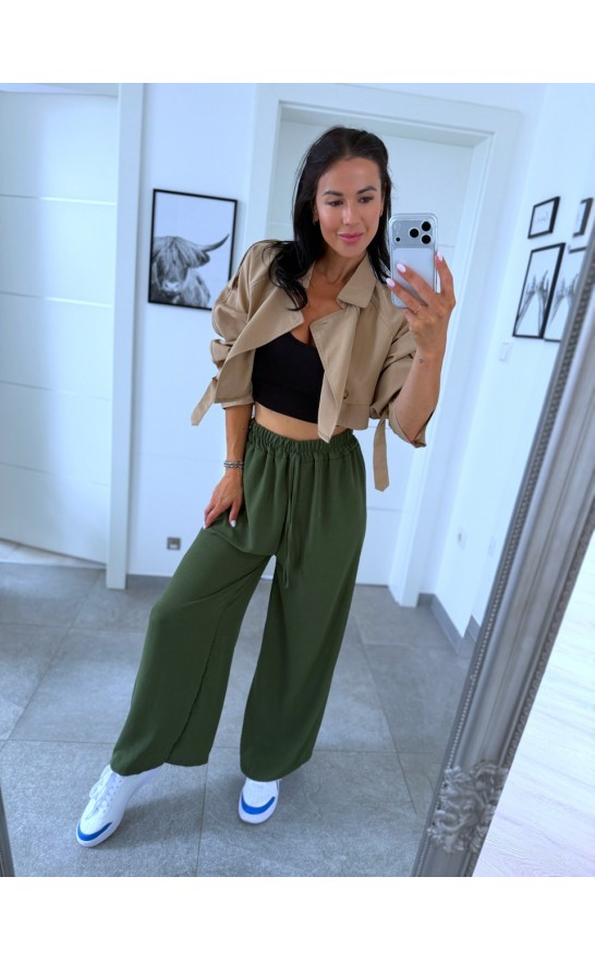 Khaki kalhoty Mia 