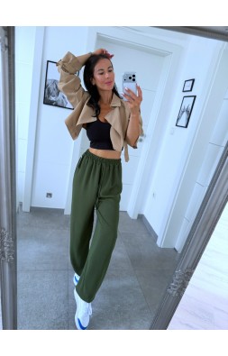 Khaki kalhoty Mia 