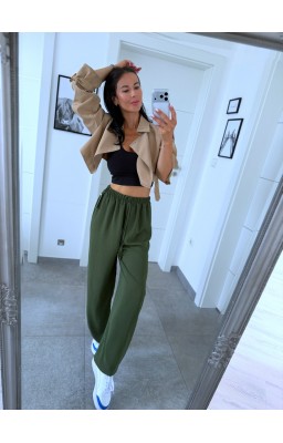 Khaki kalhoty Mia 