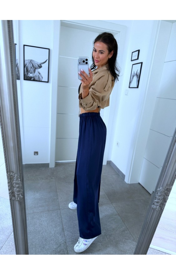 Modré široké kalhoty Luxury 
